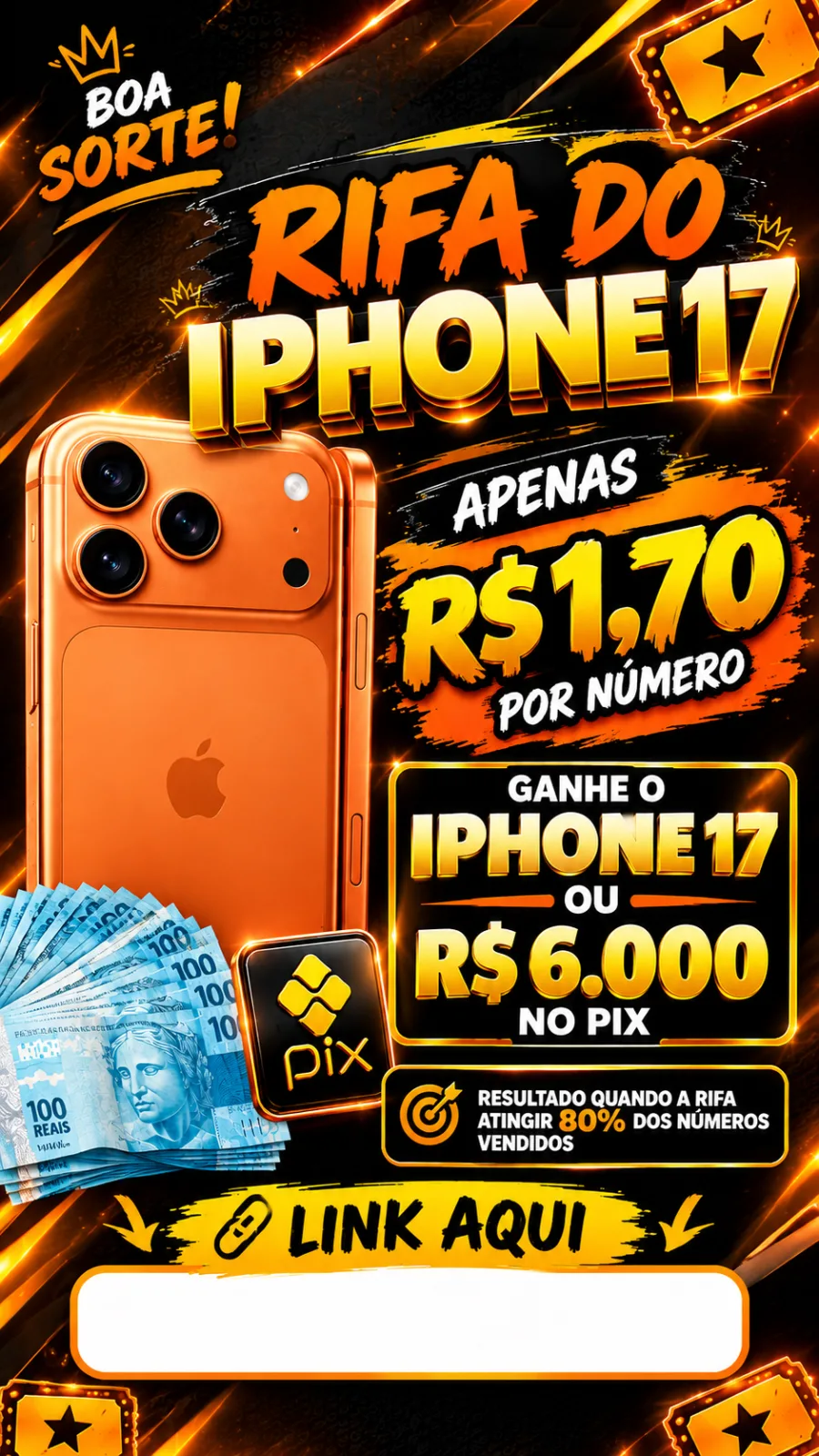 🔥📱 RIFA DO IPHONE 17 📱🔥