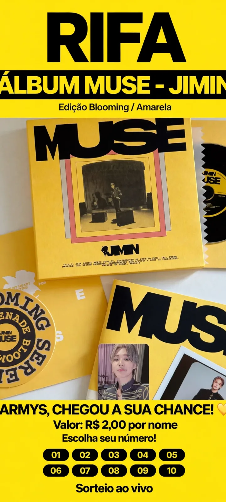 Álbum who Jimin amarelo